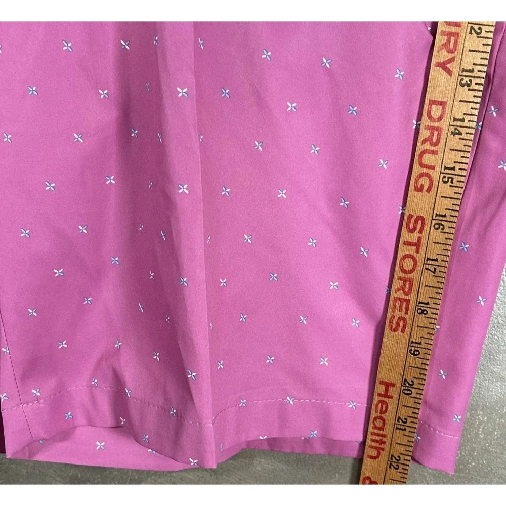Walter Hagen 11 Shorts Men's Size 42 Pink Design Majors Golf Polyester Light
